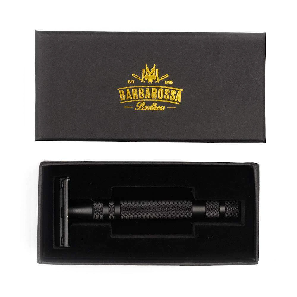 Barbarossa Brothers Online – wholesale Razor – Men's – The P1R8: Butterfly Double Edge Safety Razor - Matt Black8