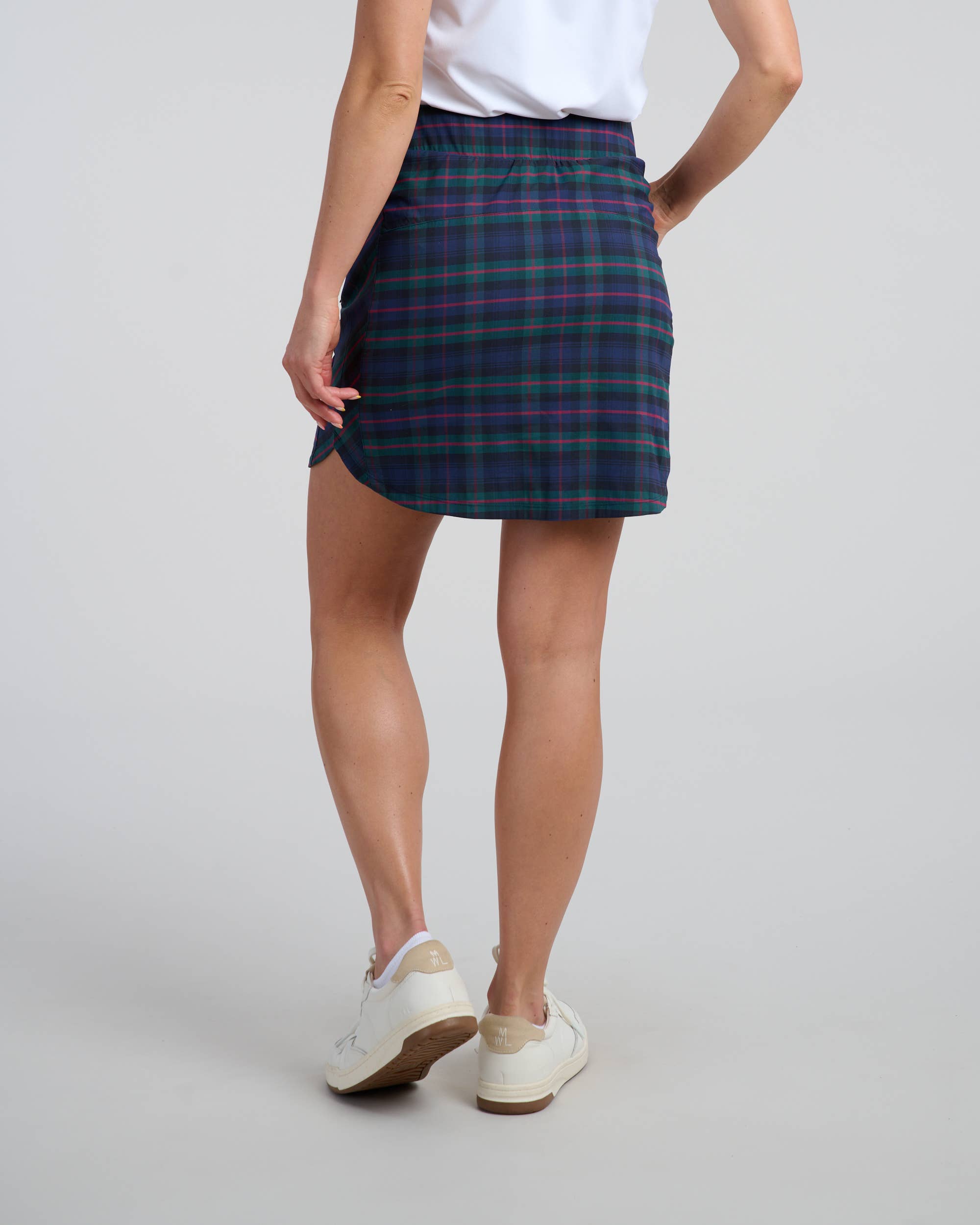 Dark Tartan Spinner Skirt for wholesale on Faire5