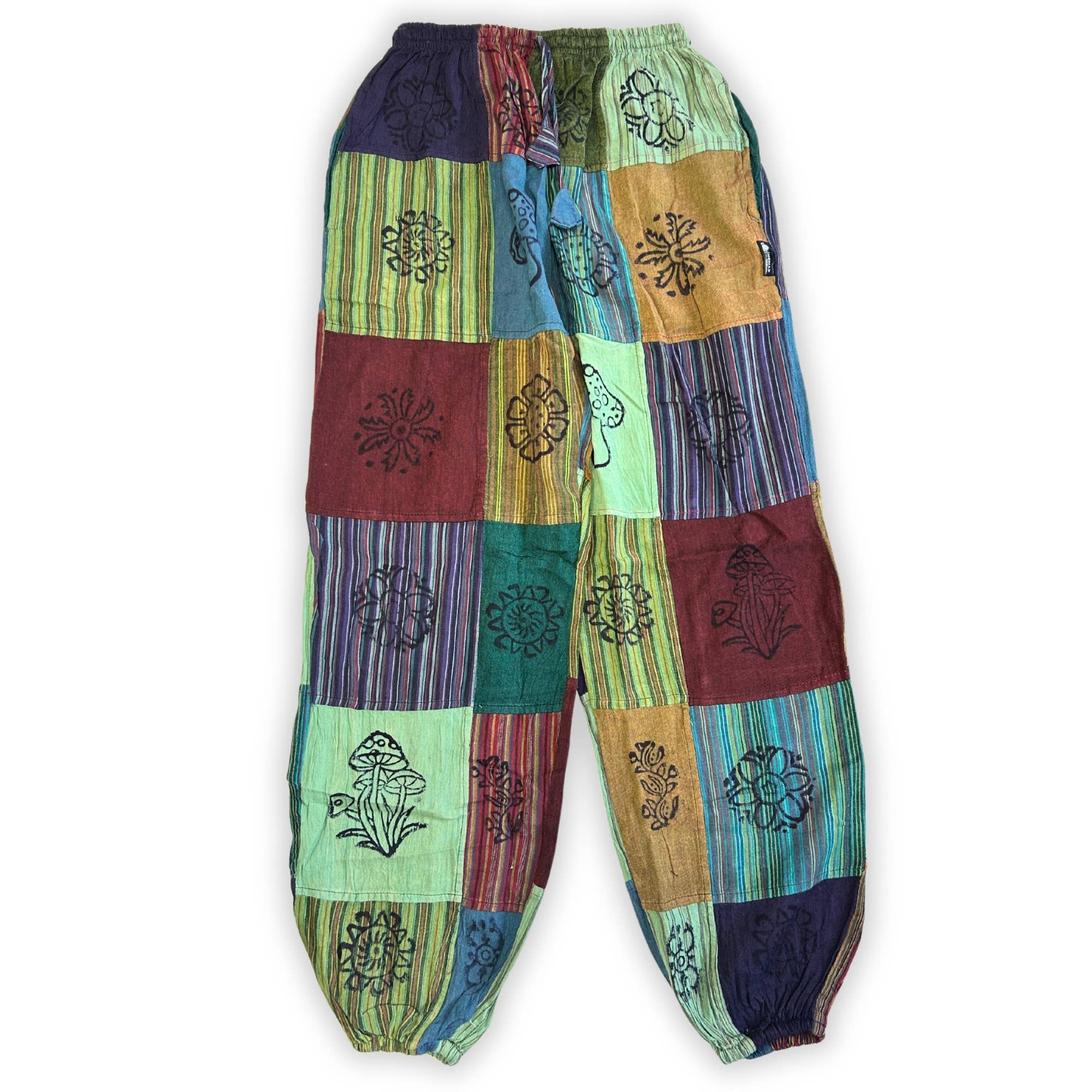 Ancient Wisdom – wholesale Trousers – Unisex – Patchwork Pants – Nomad Sari Collection4