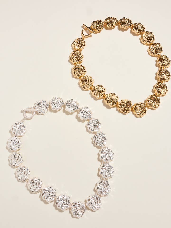 Chunk Vintage Metal Statement Short Necklace for wholesale by Designature New York