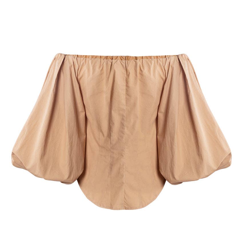 Marayn - Wholesale Blouse - Women's - French Chic Spring Blouse Shoulder Cut Lantern Sleeve7