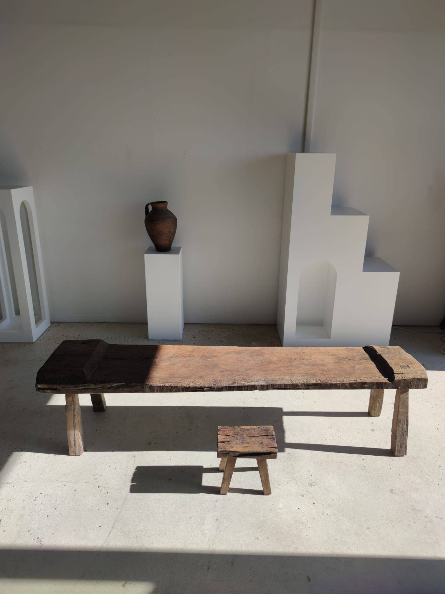 Office Objets - Wholesale Bench - Very large antique teak bench H:50cm L:2m0664