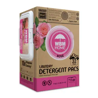 WBM LLC – Detergente de roupa em pó/cápsulas por atacado – WBM Cápsulas de Lavagem para Roupa, Rosa0
