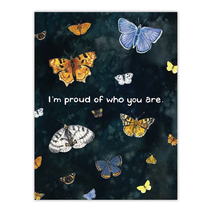 Proud of Who You Are - LGBTQIA Pride - Congratulations Card for wholesale by Yardia