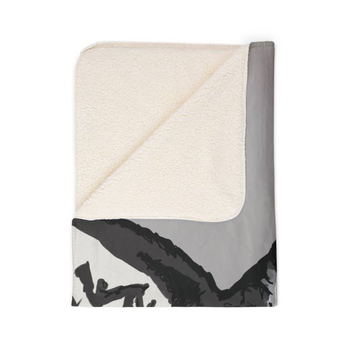 Blue Cava - Wholesale Throw Blanket - Cozy Boston Terrier Dog Lover Fleece Sherpa Blanket11