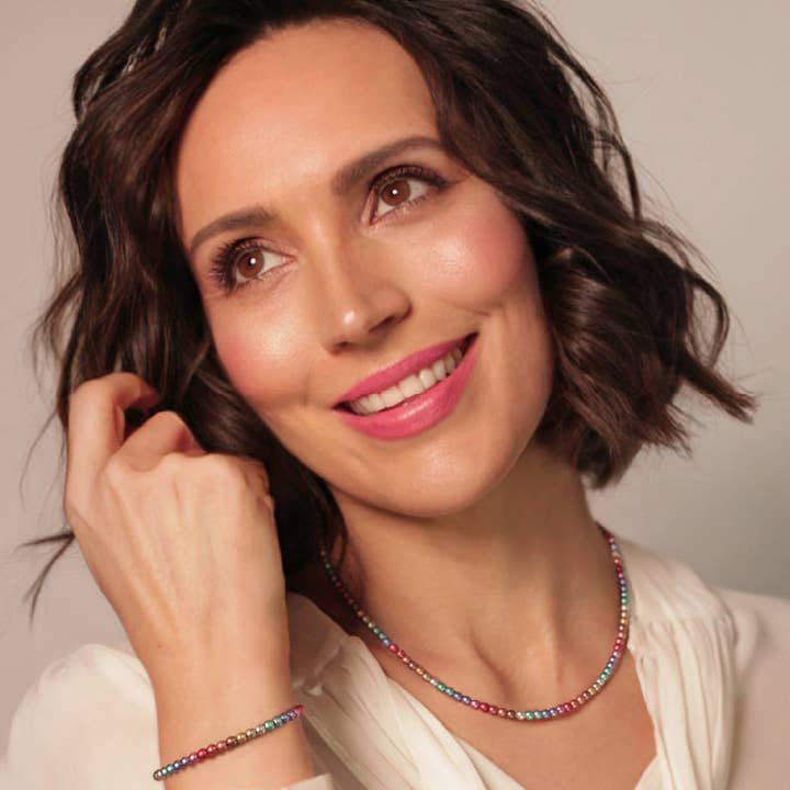 Perlen-Regenbogen-Halskette für den Großhandel von Carrie Elspeth Jewellery