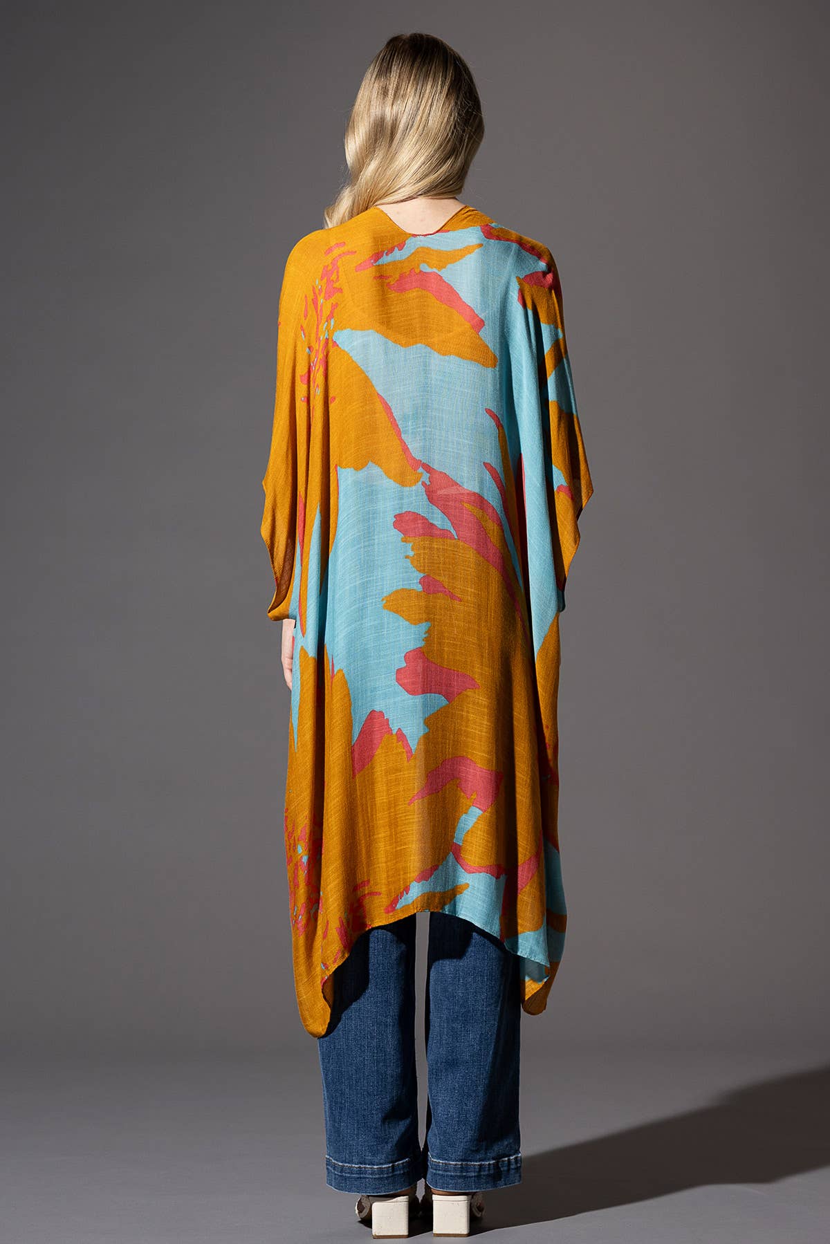 Urbanista - Vente Kimono – femme - Kimono long à imprimé floral ample31