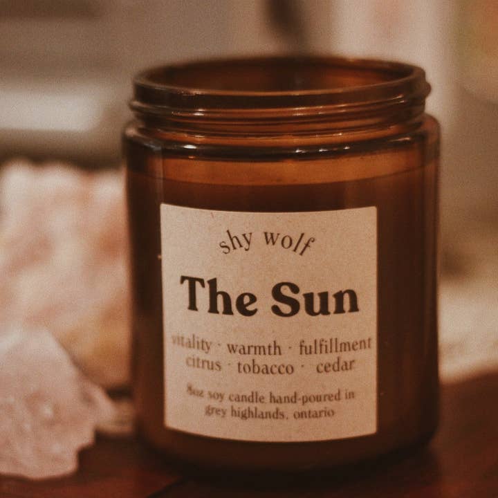 Shy Wolf Candles - Wholesale Jar/Filled Candle - The Sun 1
