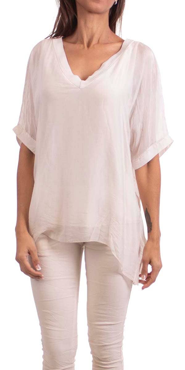 Gigi Moda - Wholesale Blouse - Women's - V-Neck Short Sleeve Blouse10