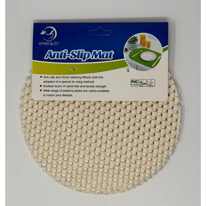 5.5 Inch Anti-Slip Mat Pack of 4pcs -Cream Color for wholesale by Now N Zen