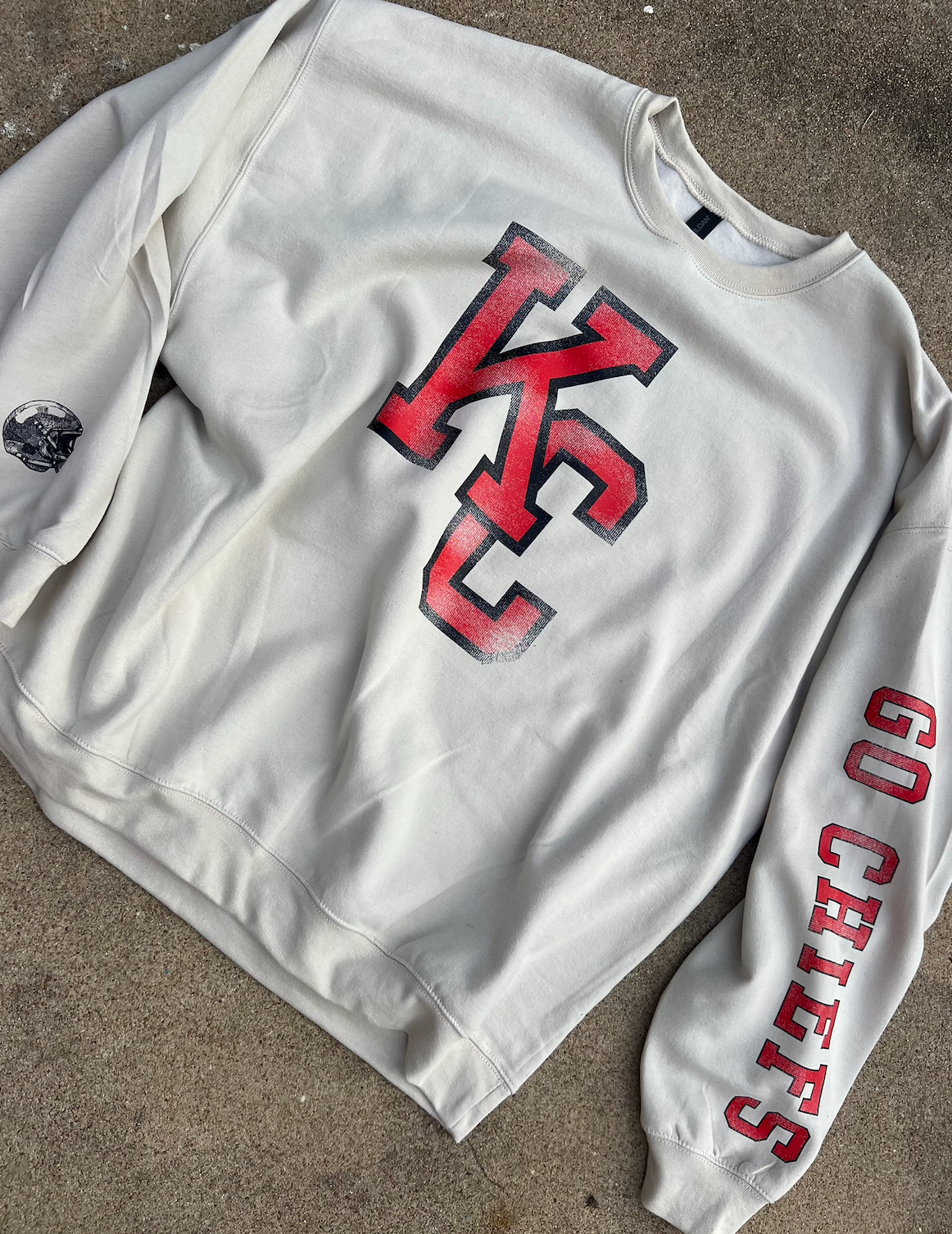 Banks & Co. – wholesale Sweatshirt med tryck - Dam – heja chiefs, kc tröja2