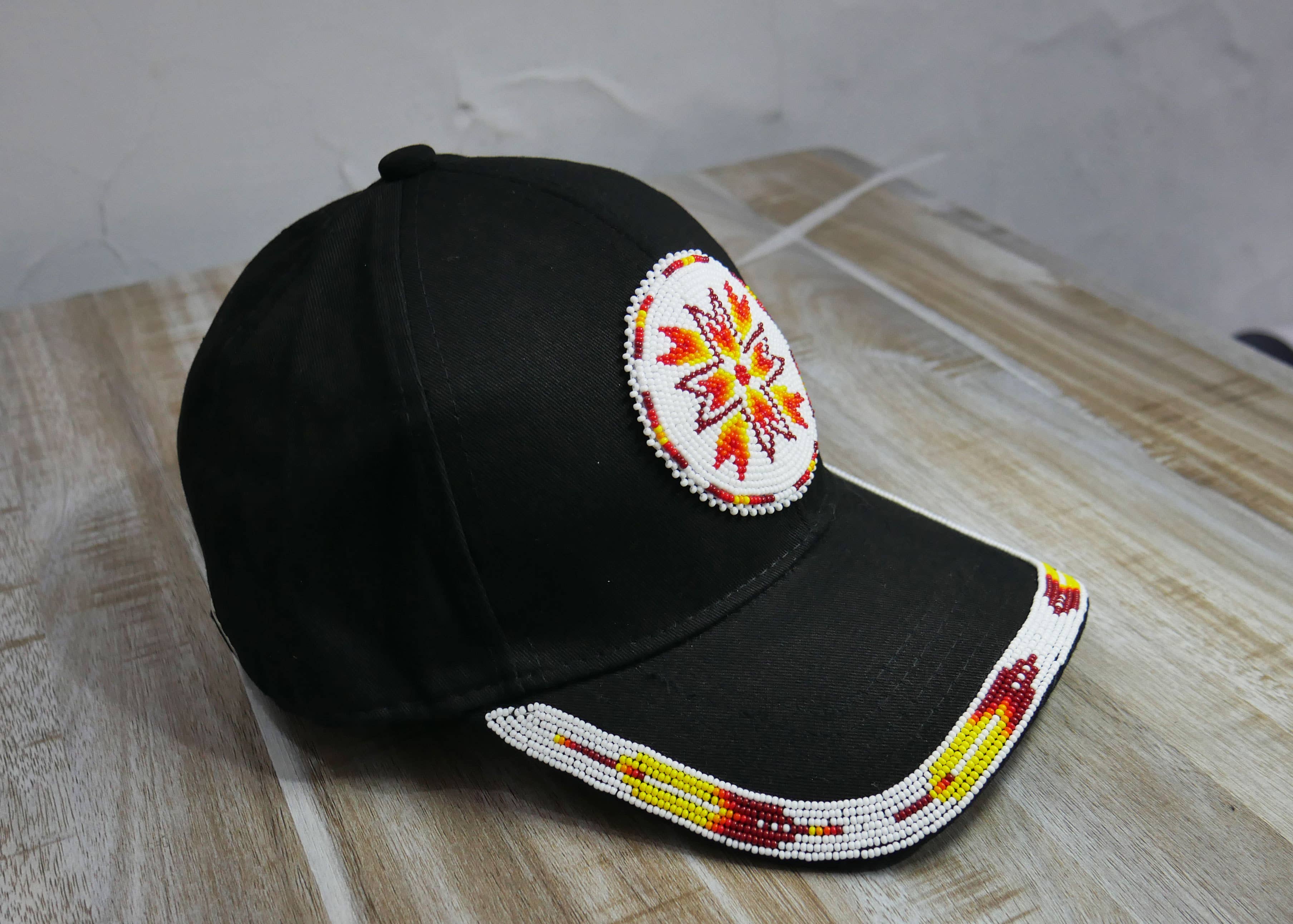 KANGURAH - Wholesale Baseball Cap - Unisex - Native American Beaded cap Beaded Baseball cap Beaded Hat 2