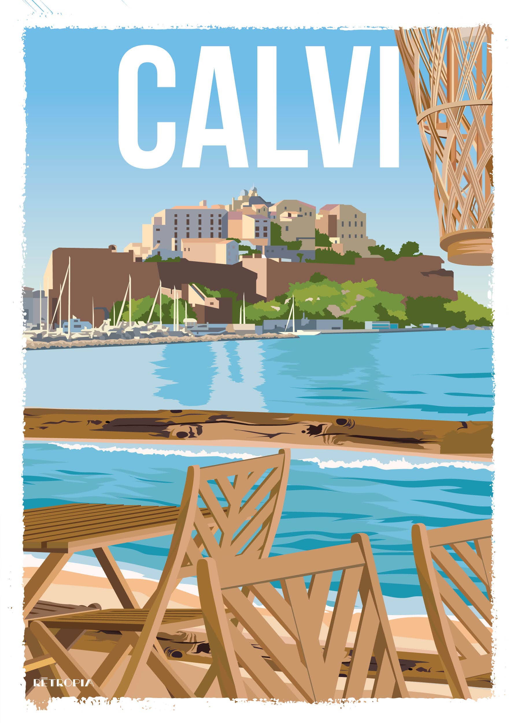 Retropia - Wholesale Poster - Calvi 1 50x70 cm0