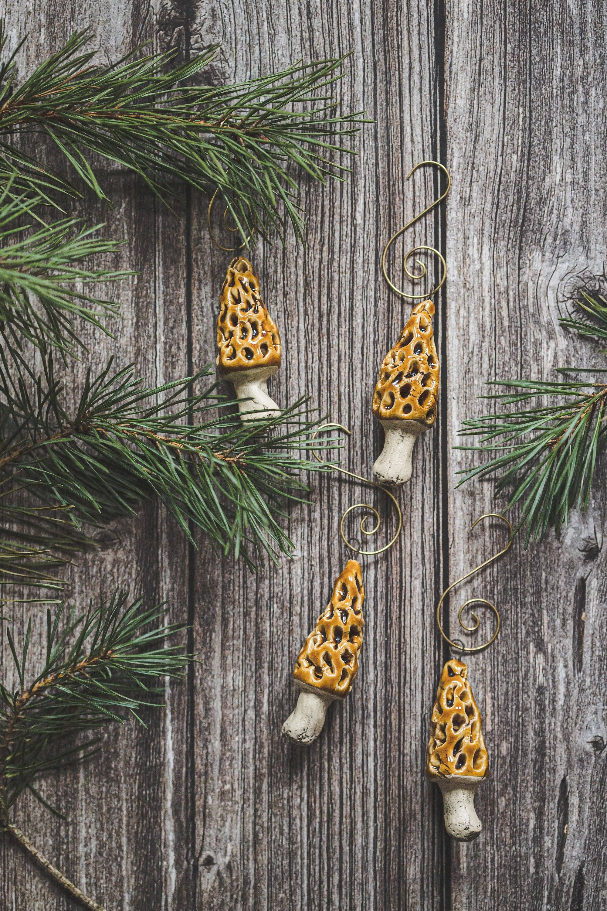 Danutė Murauskienė - Wholesale Ornament Set - Vintage morel mushrooms3