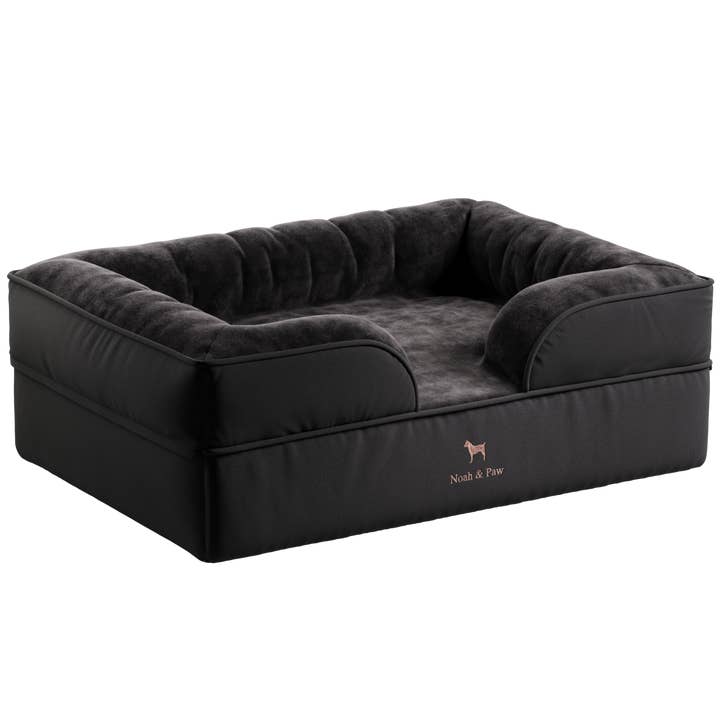 Noah and paw - Wholesale Pet Bed - Cat/Dog - Denim Orthopedic Pet Bed, Memory Foam, Infused with Cooling Gel