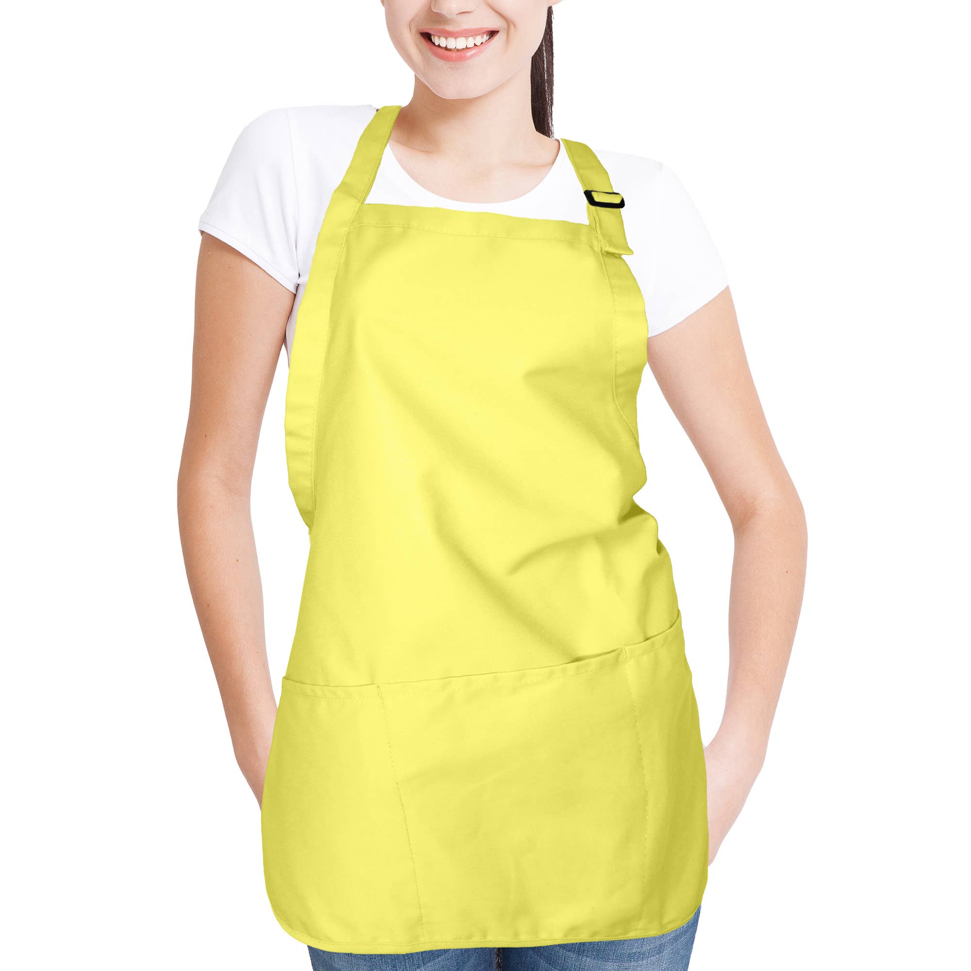 Dalix - Wholesale Apron - DALIX Apron Commercial Restaurant Bib Poly Cotton 3 Pockets16