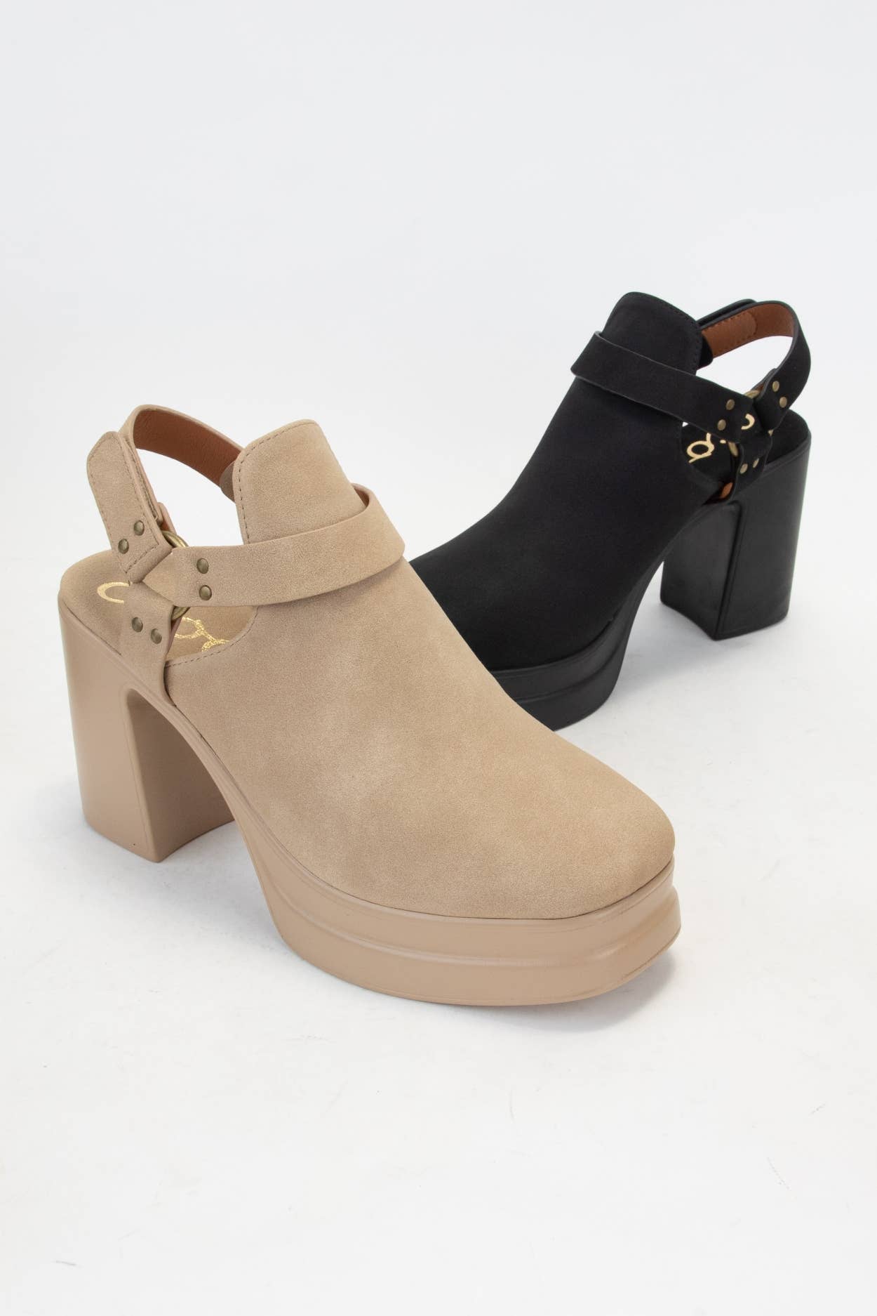 CCOCCI - Wholesale Platform Heels - Women's - PALAZZO PLATFORM HARNESS STRAP OPEN HEEL BOOTIES13