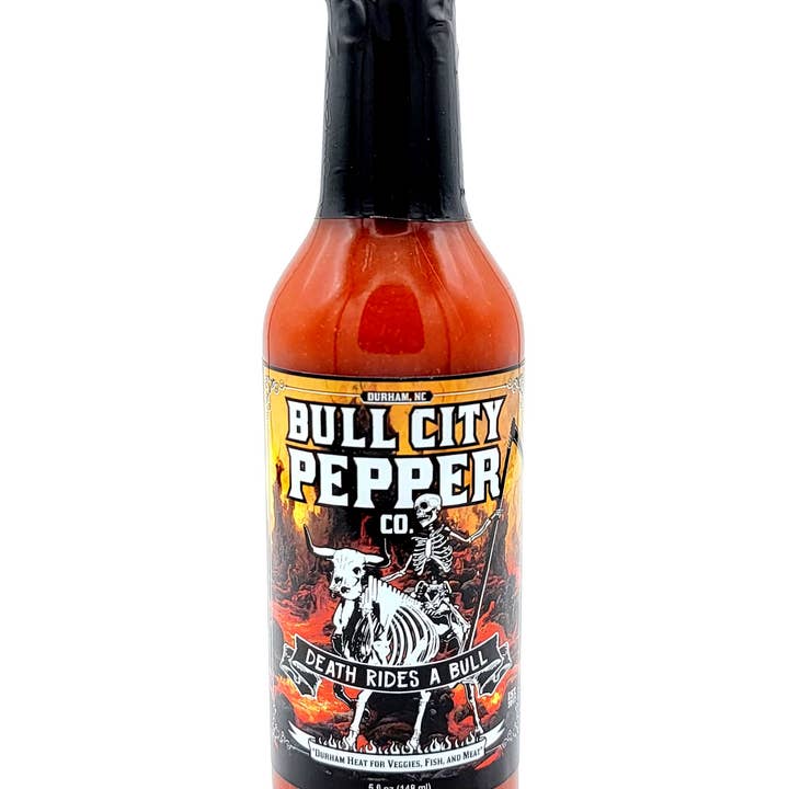 Bull City Pepper Co. - Wholesale Hot Sauce - Death Rides A Bull Hot Sauce - Pack of 123