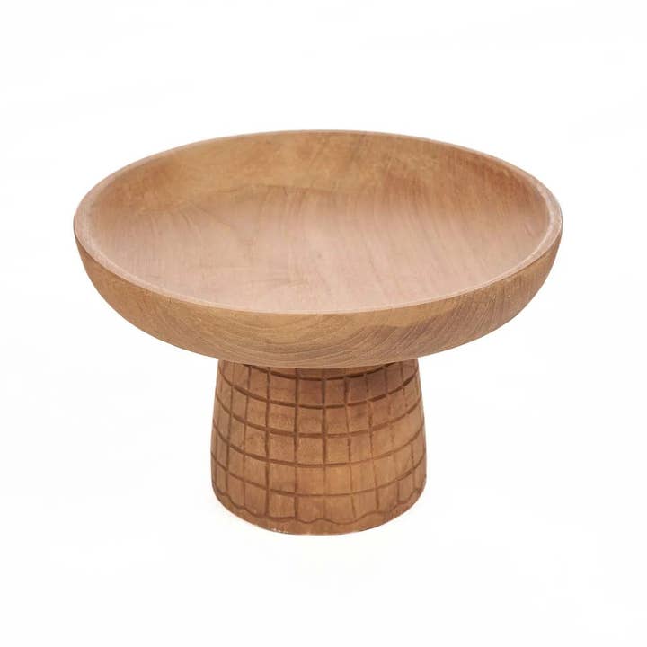 Bazar Bizar Living - Wholesale Cake Stand - The Kotak-Kotak Cake Dish - Natural4