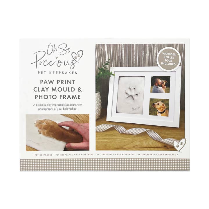 The Lovely Gift Group - Wholesale Picture Frame - Paw Print Clay Mould & Photo Frame Kit