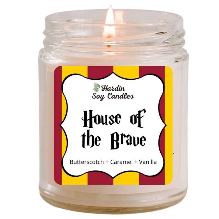 House of the Brave Wizard Brew Soy Candle for wholesale by Hardin Soy Candles/Peoria Book Rack