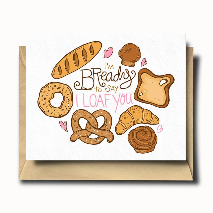 Bready Loaf Love Karte für den Großhandel von SOMETHING OF A DANDY