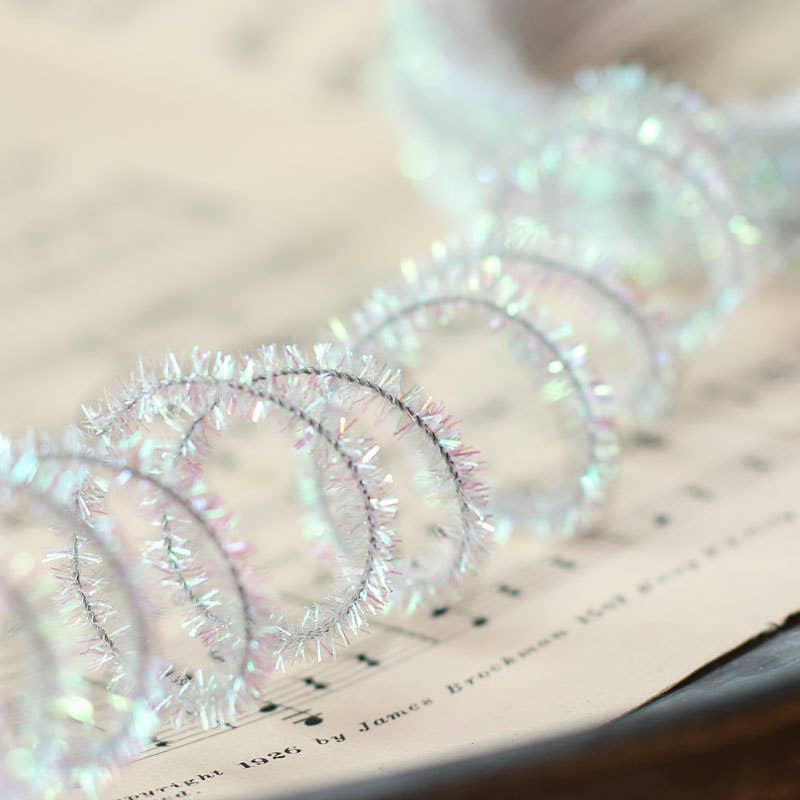 Factory Direct Craft - Wholesale Ornament Set - 10 Yards Tinsel Skinny Wired Cord Garland - Select Color1