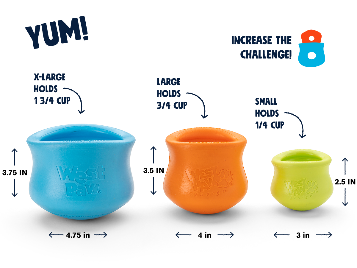 West Paw - Wholesale Pet Chew Toy - Dog - Toppl® Puzzle Treat-Dispensing Slow Feeder Dog Toy1