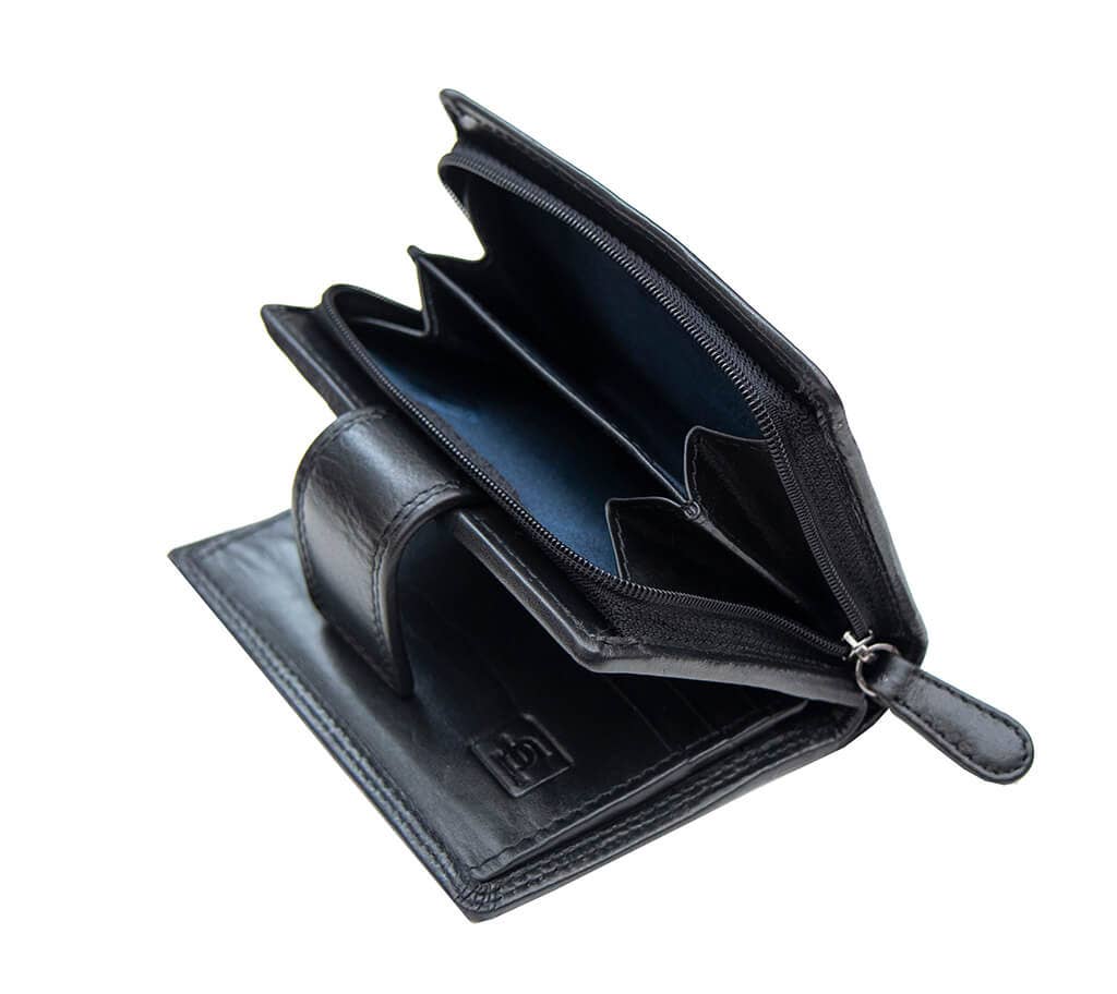 PRIMEHIDE - Vente Portefeuille – femme - Petit sac à main en cuir à trois volets Verona - 23114