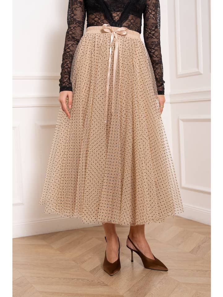 CHOKLATE PARIS - Wholesale Skirt - Women's - Aria tulle plumetis skirt - CK08077-3
