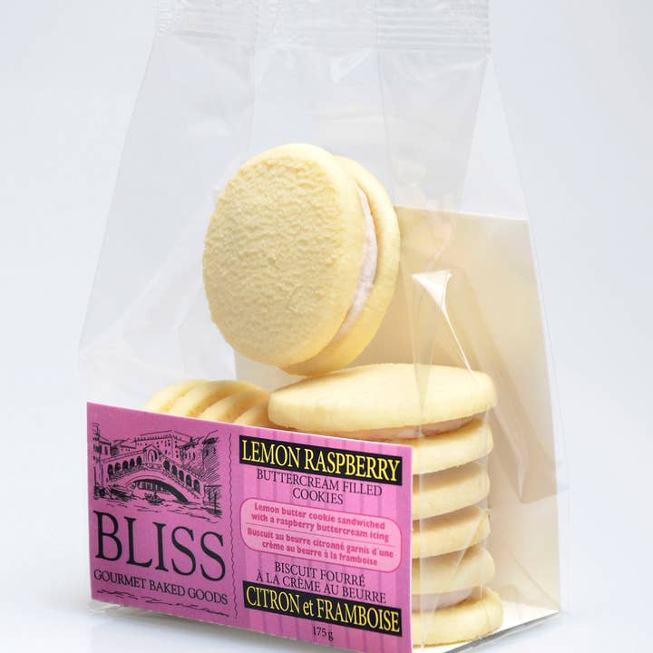 Bliss Gourmet Baked Goods Inc - Wholesale Cookie - Lemon Raspberry Sandwich Cookies
