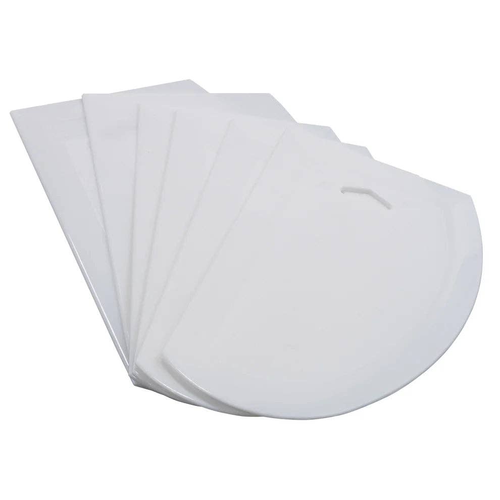 EcoQuality - Wholesale Kitchen Tool/Gadget - PDS-7, 7-1/2" x 4-3/4", 6pcs/pk, Plastic, Dough Scrape0