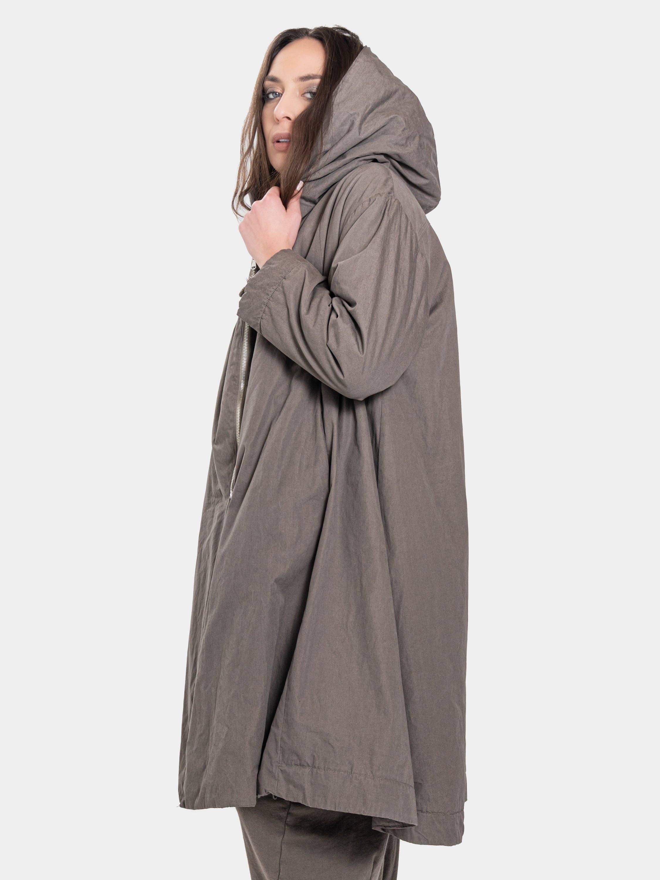 Baci & Amici Fashion - US Continental - Wholesale Coat - Women's - Zip Up Hooded Swing Coat8