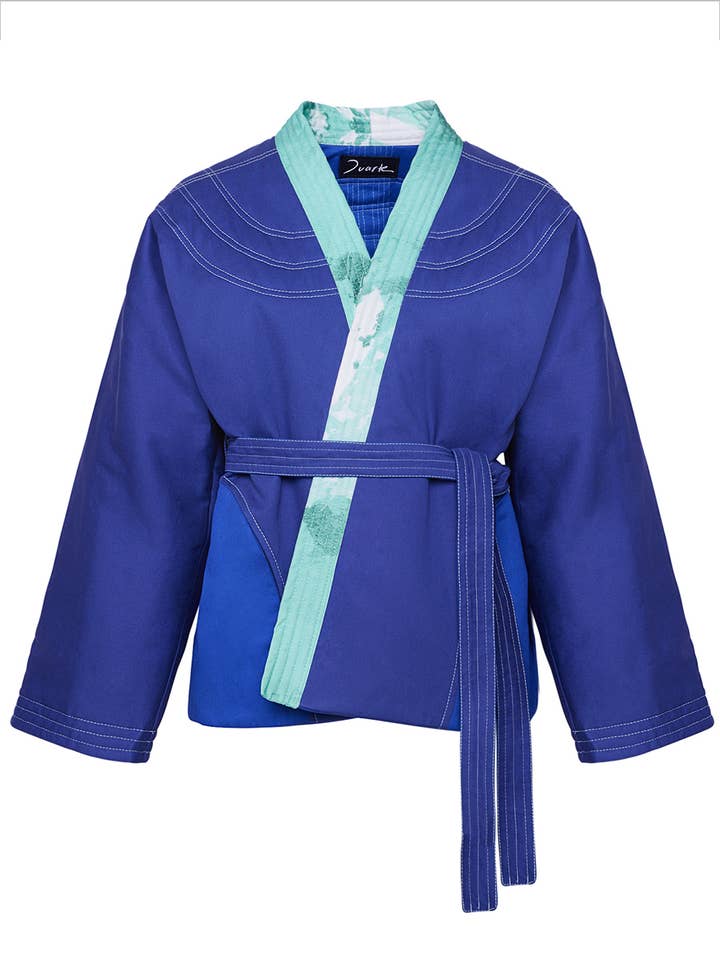 Blå Wuagi-jakke for engroshandel hos DUARTEHAJIME