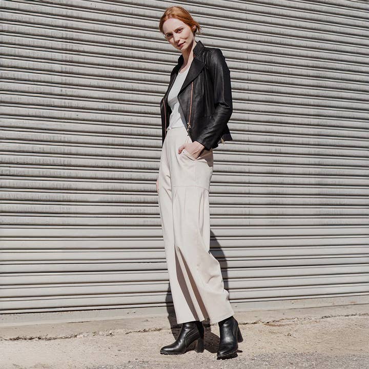 Clara Sunwoo - Wholesale Leather Jacket - Women's - JK161 - Liquid Leather â„¢ Signature Jacket