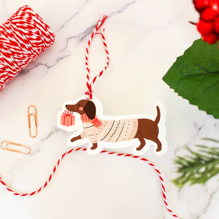 Julia Kestner Designs - Wholesale Gift Tag - Dachshund Gift Tags (Set of 8)