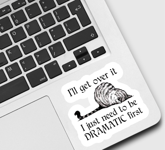 Ace the Pitmatian Co - Wholesale Sticker - Cat I’ll Get Over It Dramatic First Sticker1