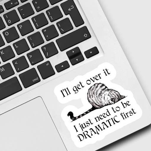 Ace the Pitmatian Co – Großhandel Aufkleber – Cat I'll Get Over It Dramatic Erster Aufkleber1