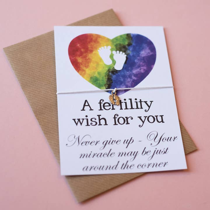 Carte postale A6 imprimée - Vœu de grossesse par FIV pour la vente par Dios Designs