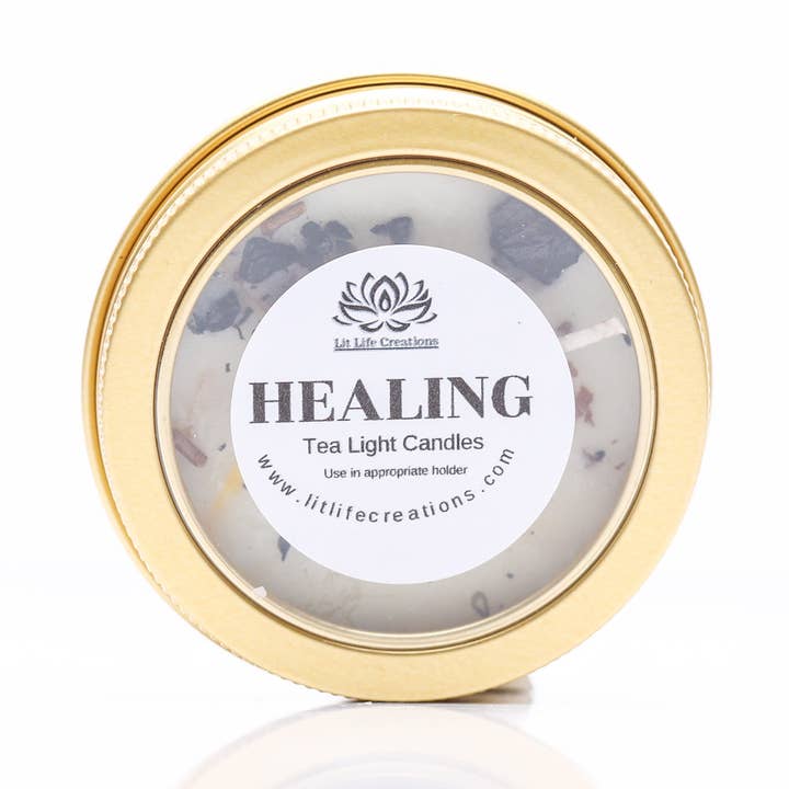 Minivelas curativas para meditación, 2 onzas para venta al por mayor de Lit Life Creations