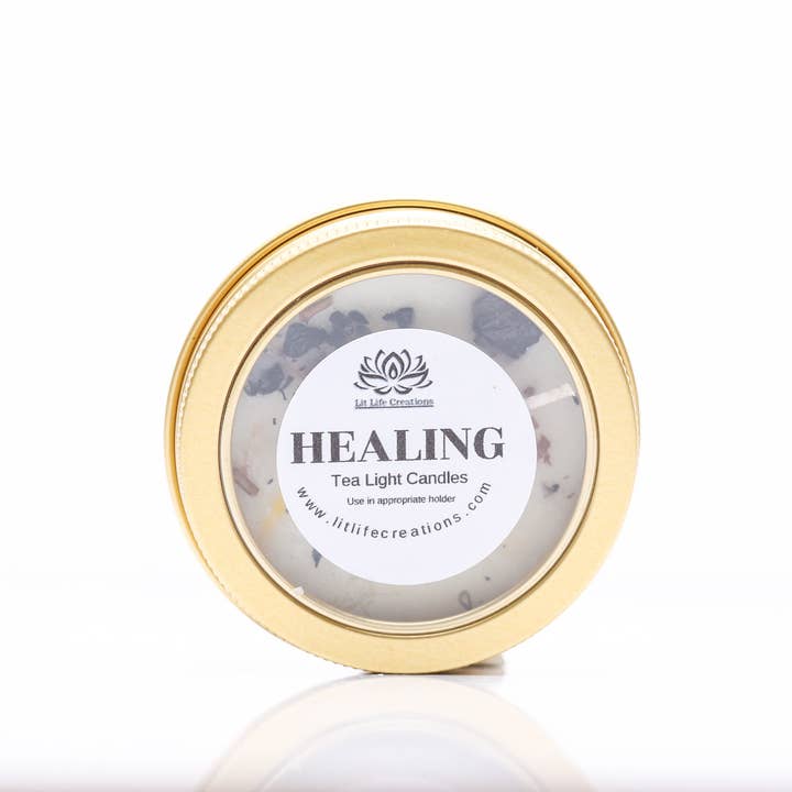 Healing Meditation Minis- 2oz Candles for wholesale by Lit Life Creations
