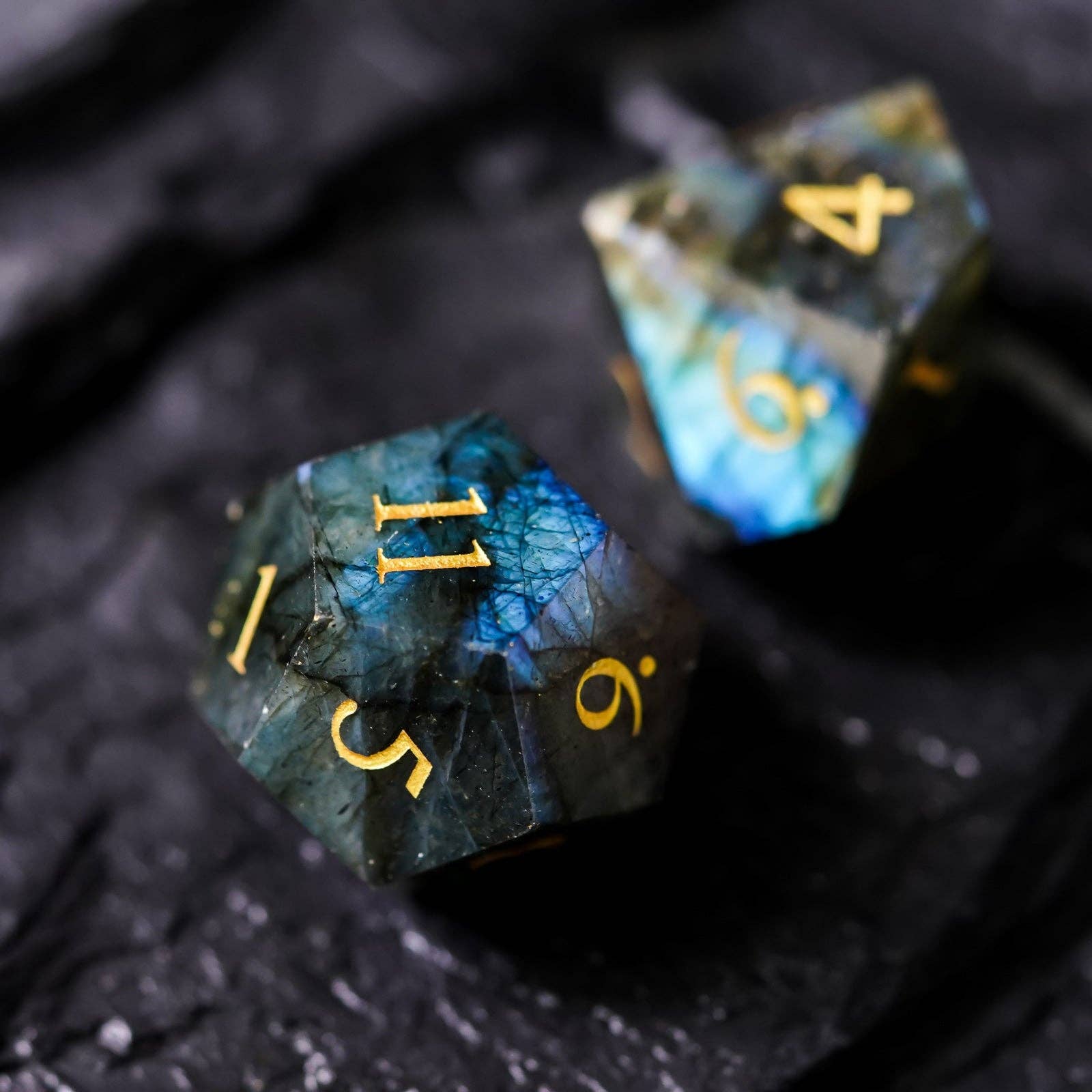 Geek Therapeutics - Wholesale Dice - Labradorite Gemstone Dice Set7