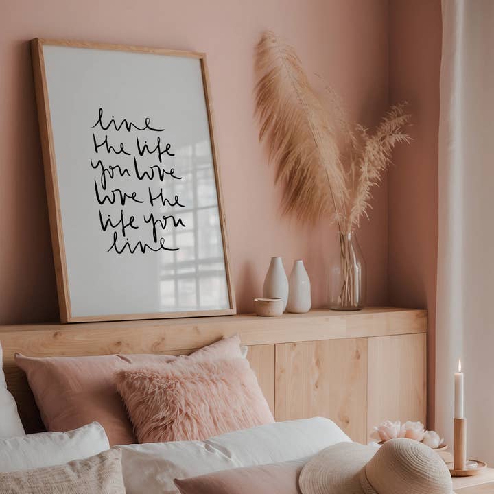 Tales by Jen - Wholesale Poster - Poster Live the Life You Love Love the Life You Live Poster2