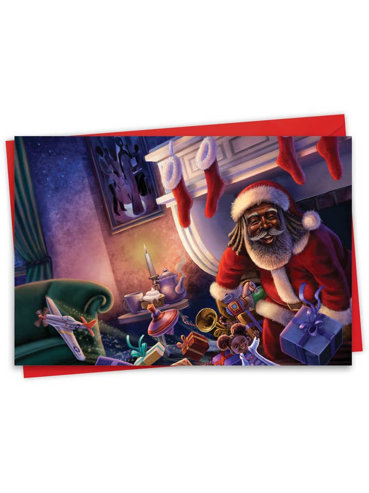 Biglietto di Natale - Soul Santa With Toys per la vendita all'ingrosso da parte di NobleWorks