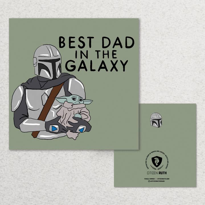 La tarjeta mandaloriana del mejor padre de la galaxia para venta al por mayor de Citizen Ruth