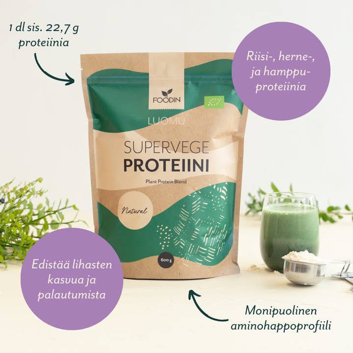 Foodin - Wholesale Protein/superfood powder - Supervege Plant Protein Mix 600 g1