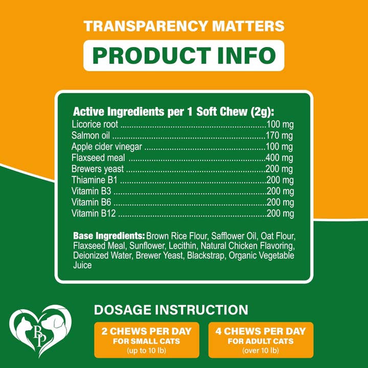 Beloved Pets - Wholesale Pet Treats - Cat - Beloved Pets Flea & Tick Support Chewable Treats with Chicken Flavor for Cats, 10-oz Pack5