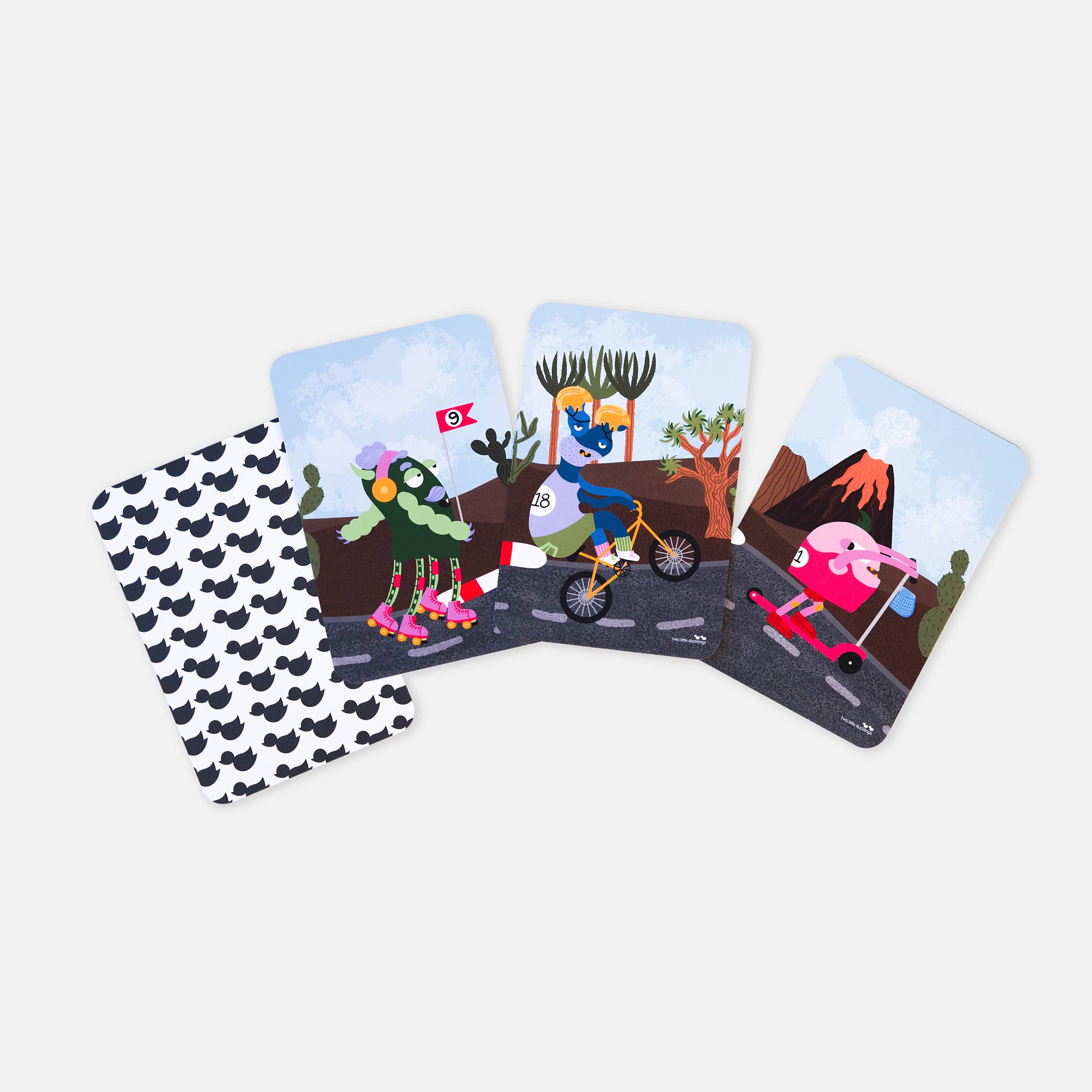 Two Little Ducklings - Wholesale Learning cards – Child & baby - Monster Rush1