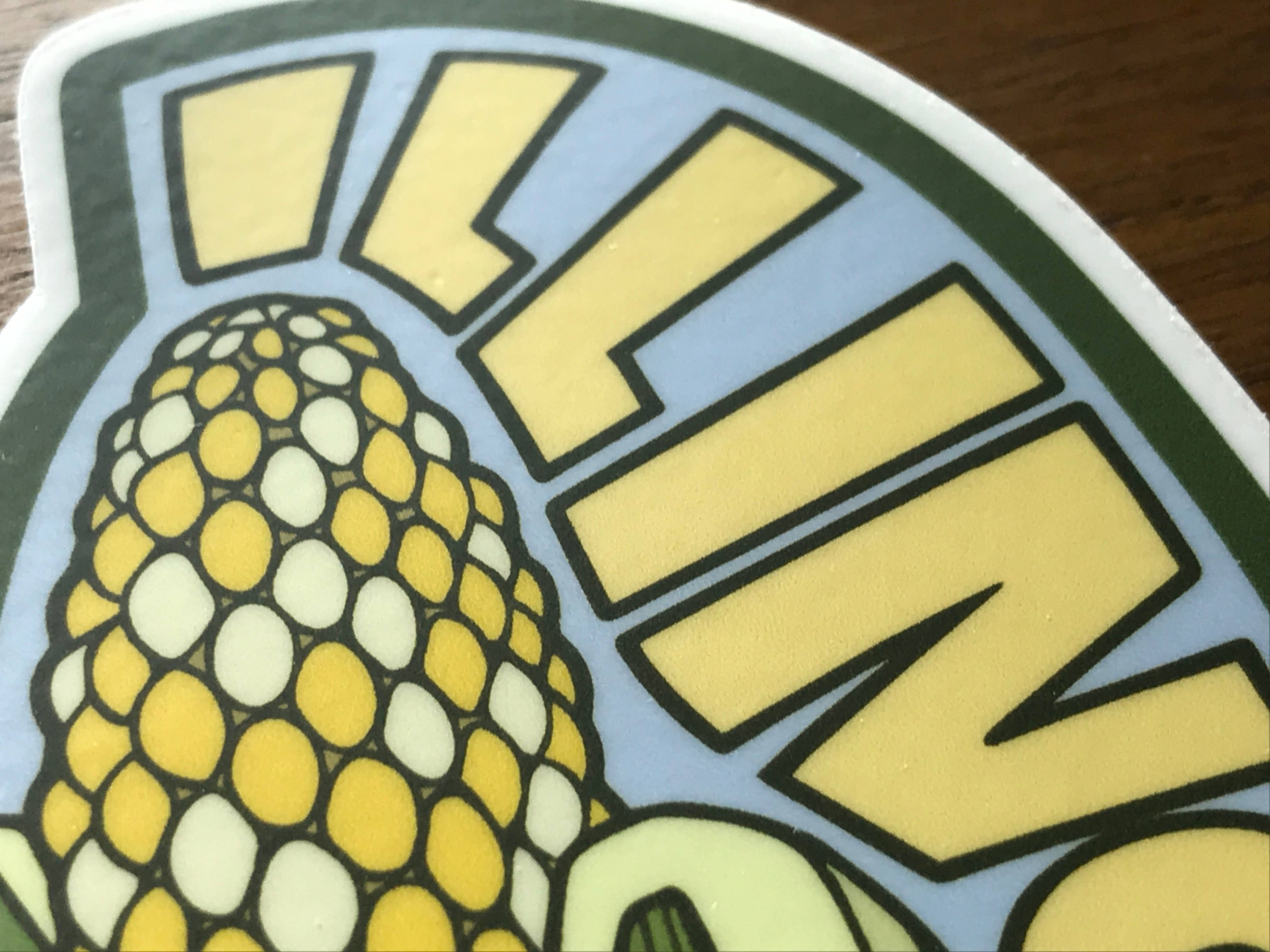 Sprouted Scribbles - Wholesale Sticker - Cute Illinois Sticker Corn Husk Human Drawn Vinyl Decal8