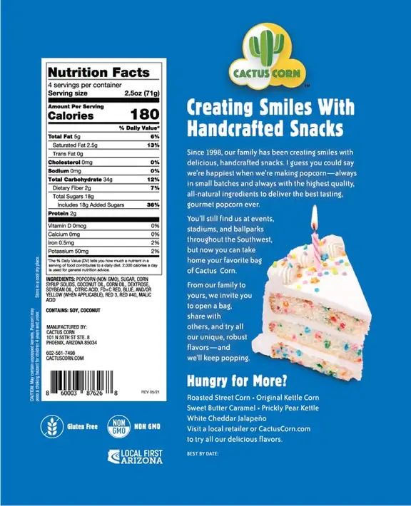 Cactus Corn - Wholesale Popcorn - Cactus Corn Popcorn Variety 12-Pack10